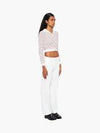 Cotton Chino Straight Pants White - MIU MIU - BALAAN 3