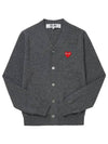 Red Heart Cardigan Dark Grey P1 AZ N008 3 - COMME DES GARCONS - BALAAN 2