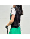 golf vest green camon knit vest rounding look V-neck golf vest - LOLOALLOY - BALAAN 7