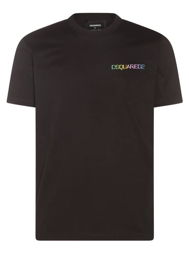 Palm Beach Cool Fit Short Sleeve T-Shirt Black - DSQUARED2 - BALAAN 2