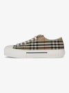 Vintage Check Cotton Sneakers Archive Beige - BURBERRY - BALAAN 2