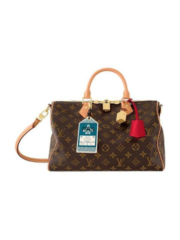 Speedy Soft 30 Crafty Monogram Tote Bag Red - LOUIS VUITTON - BALAAN 1