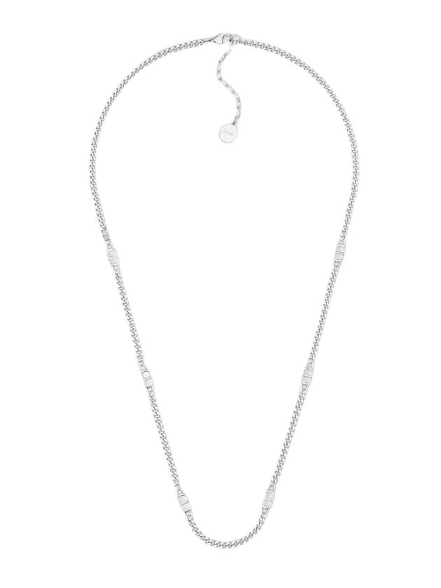 CD Icon Slim Chain Link Necklace Silver - DIOR - BALAAN 1