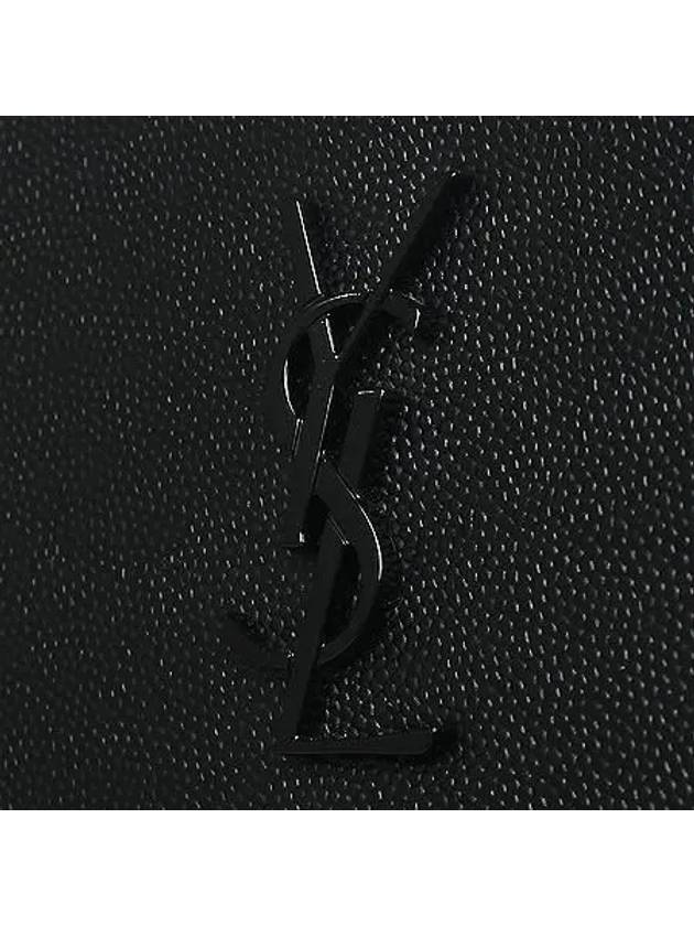 534680 YSL black logo caviar clutch bag 1 - SAINT LAURENT - BALAAN 3