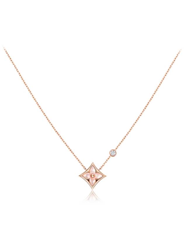 Color Blossom BB Star Pendant Necklace Pink Gold - LOUIS VUITTON - BALAAN 2