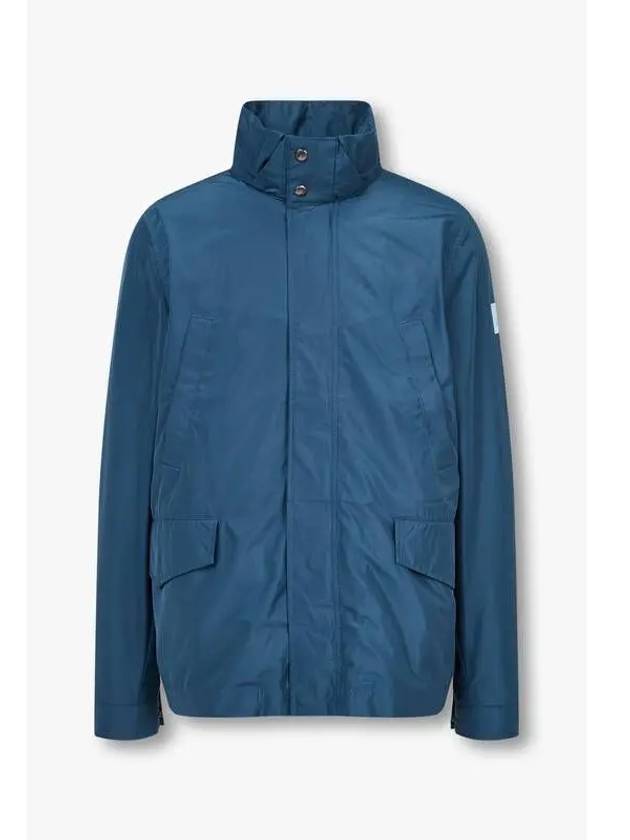 PS Hidden Hooded Packable Jacket Blue - PAUL SMITH - BALAAN 1