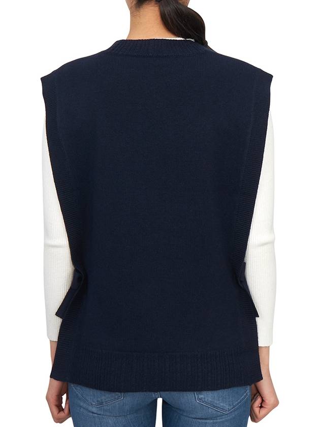 Margot Knitted Vest Dark Navy - A.P.C. - BALAAN 4