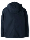 Logo Patch Hooded Jacket Navy - STONE ISLAND - BALAAN 3