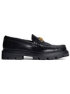 Triomphe Chain Polished Bull Margaret Loafers Black - CELINE - BALAAN 3