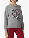 Tiger Print Sweatshirt Grey - KENZO - BALAAN 4