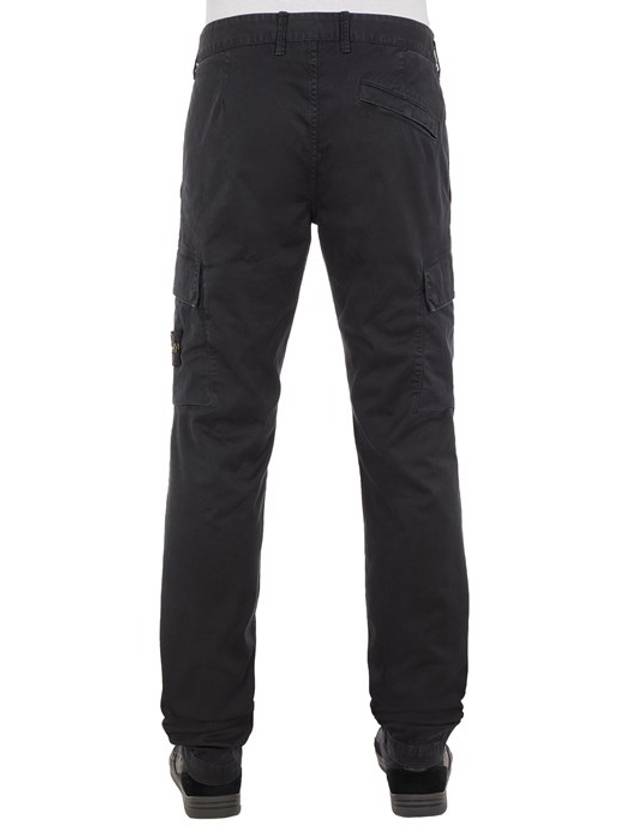 Wappen Patch Cargo Straight Pants Black - STONE ISLAND - BALAAN 3