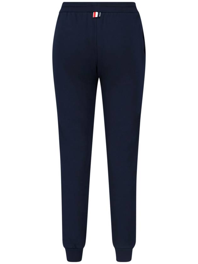 Women's Loop Back Stripe Track Pants Navy - THOM BROWNE - BALAAN 4