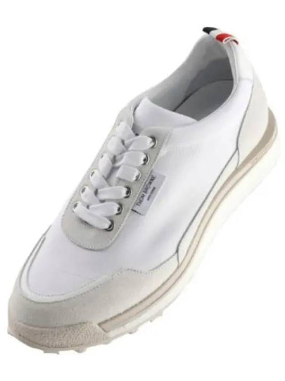 Alumni Eco Nylon Sneaker Tonal White Fun Mix - THOM BROWNE - BALAAN 2