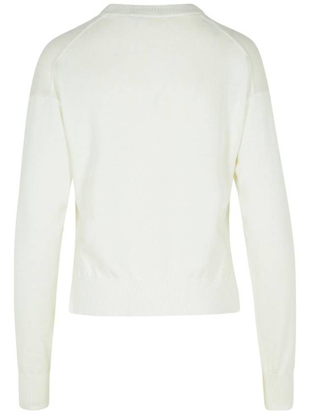 Moschino Jeans White Cotton Sweater - MOSCHINO - BALAAN 3