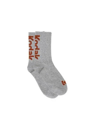 KODAK Apparel Lettering Point Crew Socks GRAY - KODO - BALAAN 1