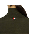 Fine Merino 4 Bar Relaxed Short Sleeve Turtleneck Green - THOM BROWNE - BALAAN 7