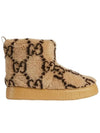 Women s GG Shearling Winter Boots Beige - GUCCI - BALAAN 3