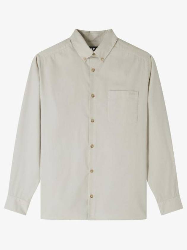 Mateo Logo Long Sleeve Shirt Bianco - A.P.C. - BALAAN 2