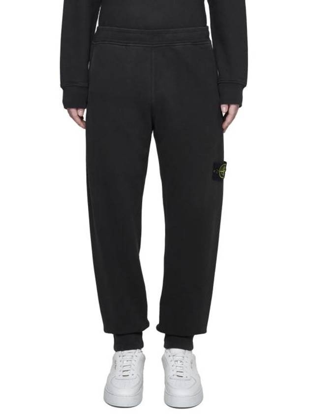 Signature Wappen Patch Cotton Baggy Pants Lead Grey - STONE ISLAND - BALAAN 3