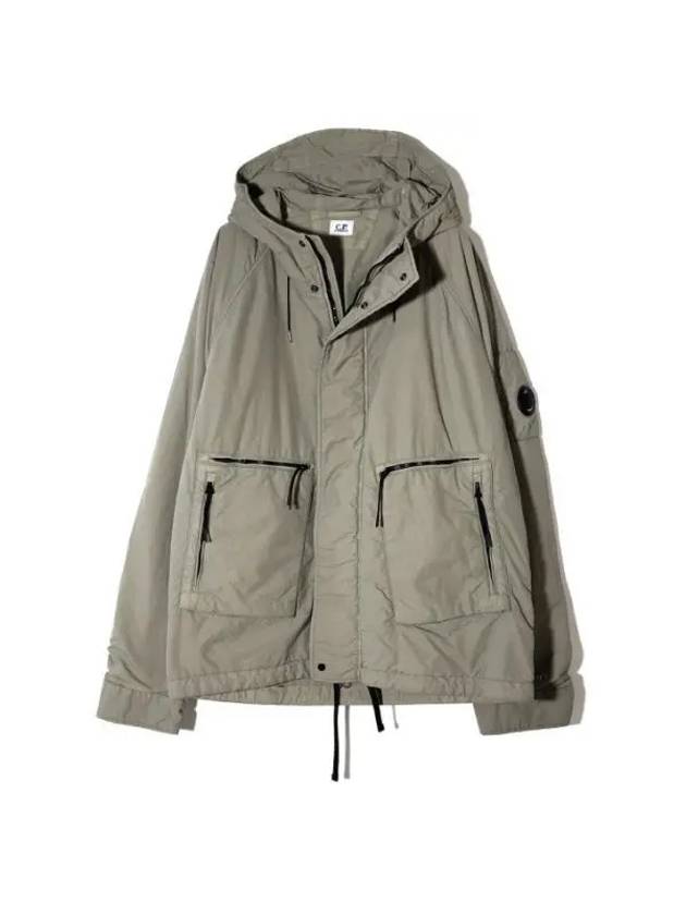 Lens Wappen Hooded Jacket Sage - CP COMPANY - BALAAN 1