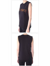 Freedom Print Cotton Sleeveless Black - MSGM - BALAAN 3