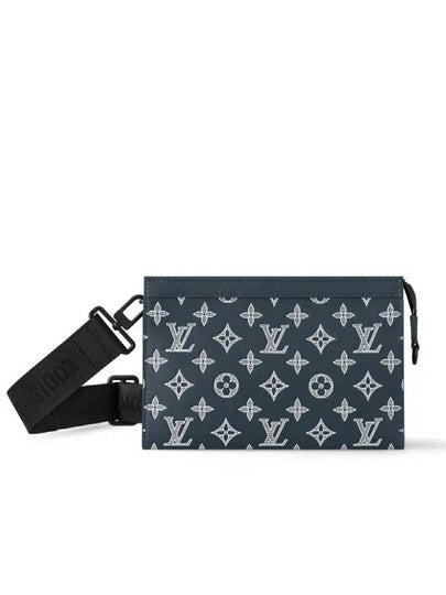 Gaston Wearable Monogram Shadow Long Wallet Ink Blue - LOUIS VUITTON - BALAAN 2