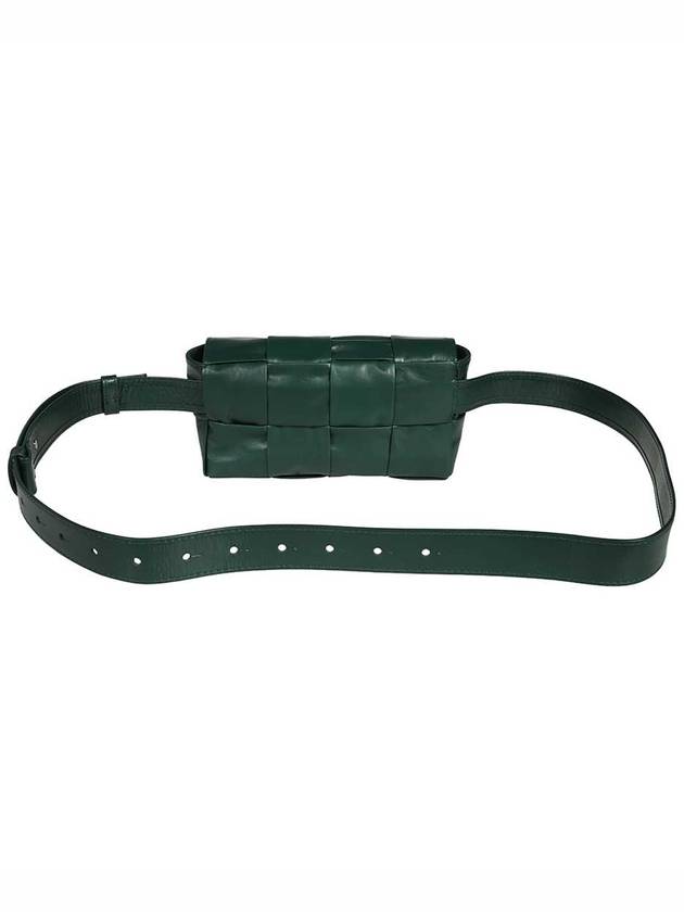 Intrecciato Cassette Mini Belt Bag Rain Tree Green - BOTTEGA VENETA - BALAAN 3