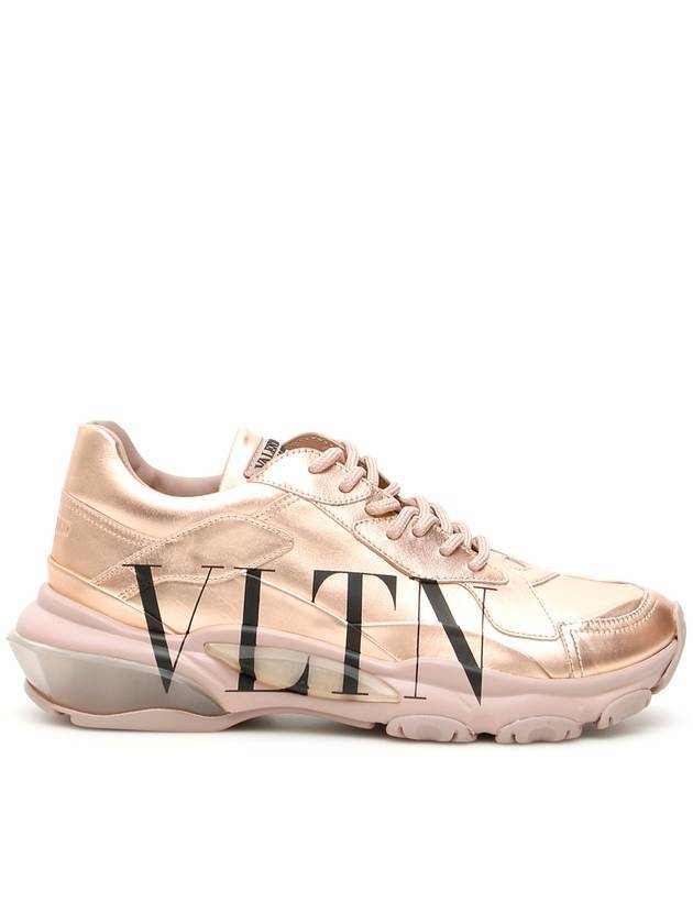 Men's VLTN Logo Bounce Sneakers Gold - VALENTINO - BALAAN.