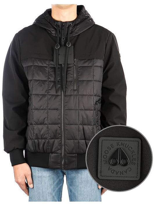 Men's Adelaide Quilted Bomber Jacket Black - MOOSE KNUCKLES - BALAAN 2