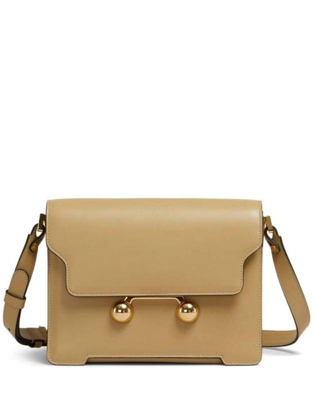 Trunkaroo Medium Leather Shoulder Bag Beige - MARNI - BALAAN 2