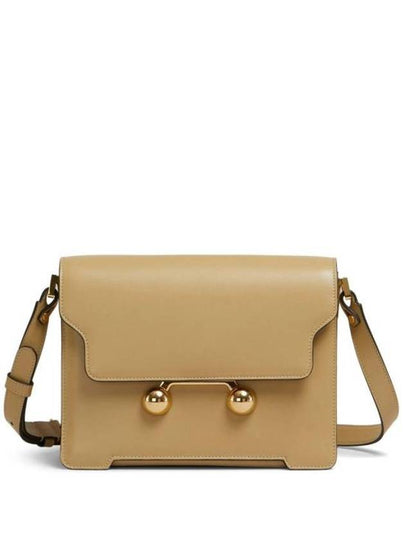 Trunkaroo Medium Leather Shoulder Bag Beige - MARNI - BALAAN 2