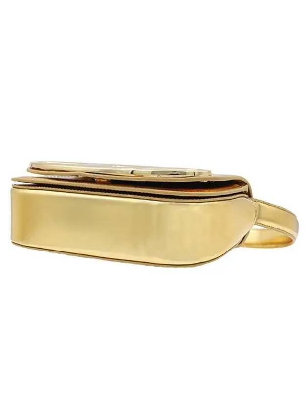 1DR Iconic Mirror Leather Shoulder Bag Gold - DIESEL - BALAAN 9