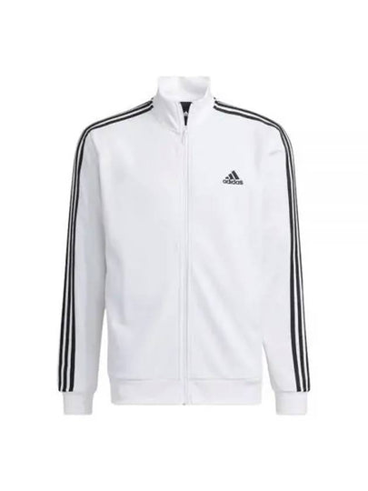 3S Regular Fit Double Knit Track Jacket White - ADIDAS - BALAAN 2