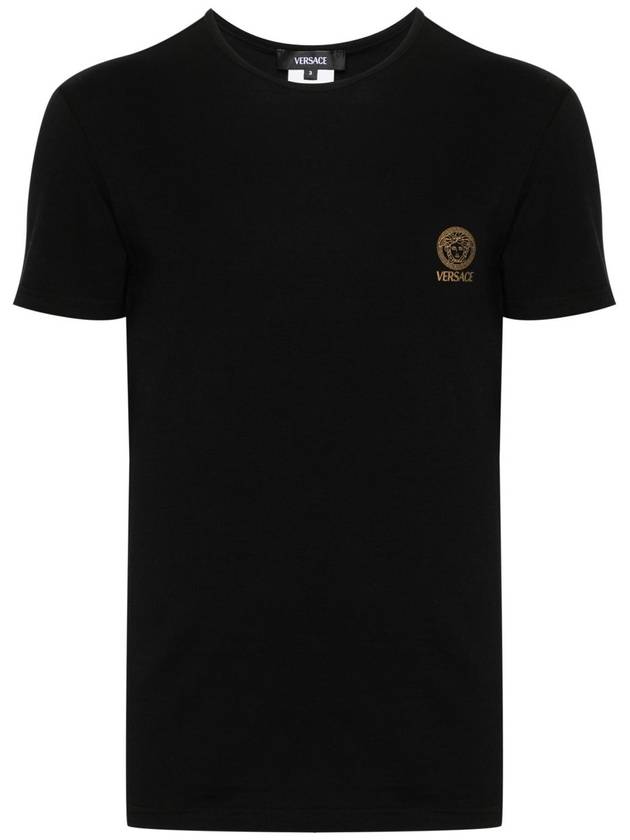 Medusa Logo Print Under Short Sleeve T-Shirt Black - VERSACE - BALAAN 2