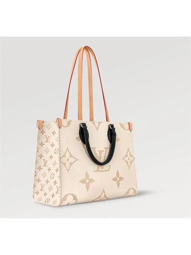 OnTheGo MM Monogram Canvas Tote Bag Beige - LOUIS VUITTON - BALAAN 3