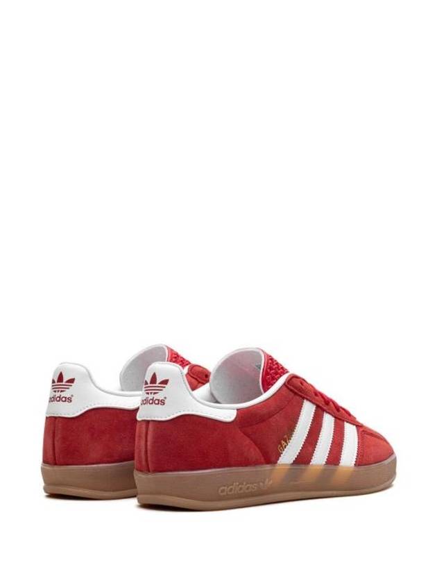 Gazelle Indoor Suede Low Top Sneakers Red - ADIDAS - BALAAN 4