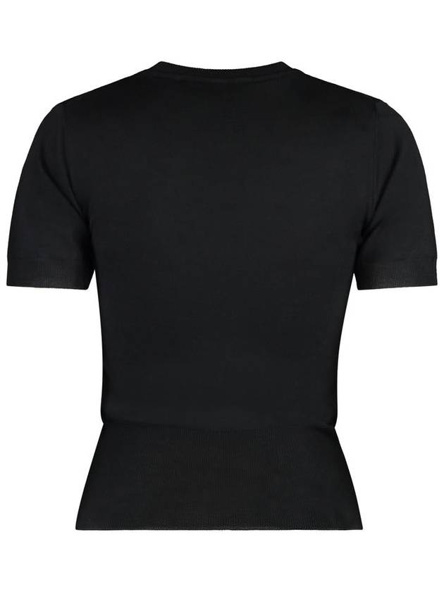 ORB Logo Short Sleeve Knit Top Black - VIVIENNE WESTWOOD - BALAAN 3