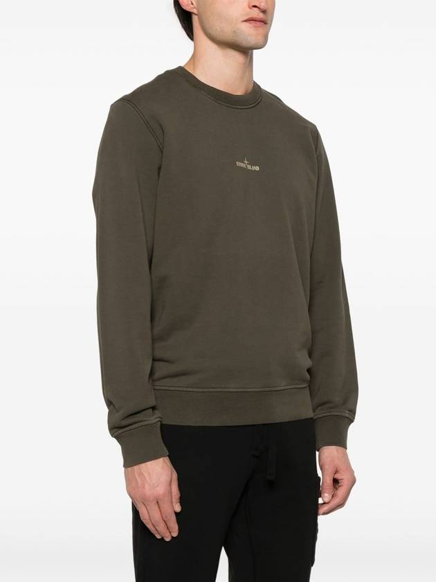 Back Graphic Print Sweatshirt Green - STONE ISLAND - BALAAN 4