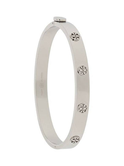 Miller Hinged Stud Bangle Bracelet Silver - TORY BURCH - BALAAN 2