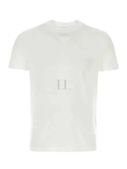 Patch Logo Cotton Short Sleeve T-Shirt White - PRADA - BALAAN 2