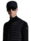 Padded Cotton Zip-Up Cardigan Black - MONCLER - BALAAN 3