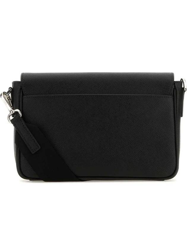 Saffiano Leather Shoulder Bag Black - PRADA - BALAAN 4