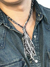 Handmade Paisley Bandana Note Necklace Black - S SY - BALAAN 1