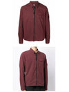 Lens Wappen Long Sleeve Zip-Up Jacket Burgundy - CP COMPANY - BALAAN 5