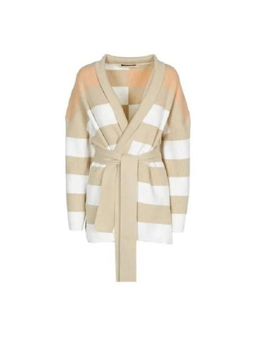 Striped belted cardigan JF006674 1282 - JOSEPH - BALAAN 1