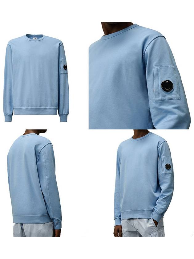 Lens Detail Sweatshirt Blue - CP COMPANY - BALAAN 7