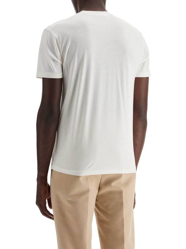 cotton-lyocell t-shirt - TOM FORD - BALAAN 3