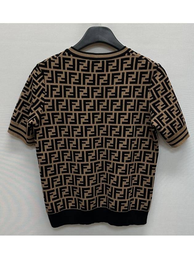 FF logo wool over classic short sleeve knit 42 - FENDI - BALAAN 4