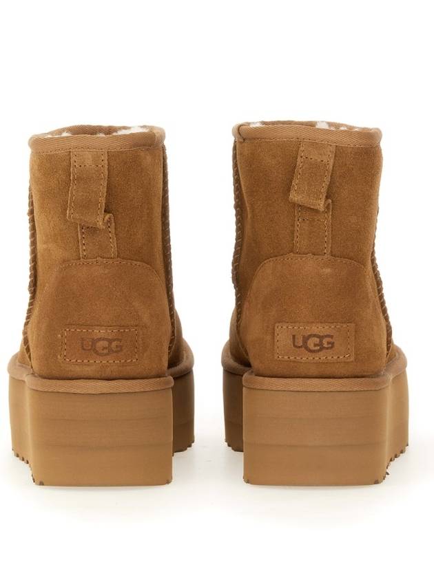 Classic Mini Platform Suede Winter Boots Chestnut - UGG - BALAAN 5