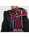 Dolce GabbanaCashmere football club style scarf - DOLCE&GABBANA - BALAAN 6